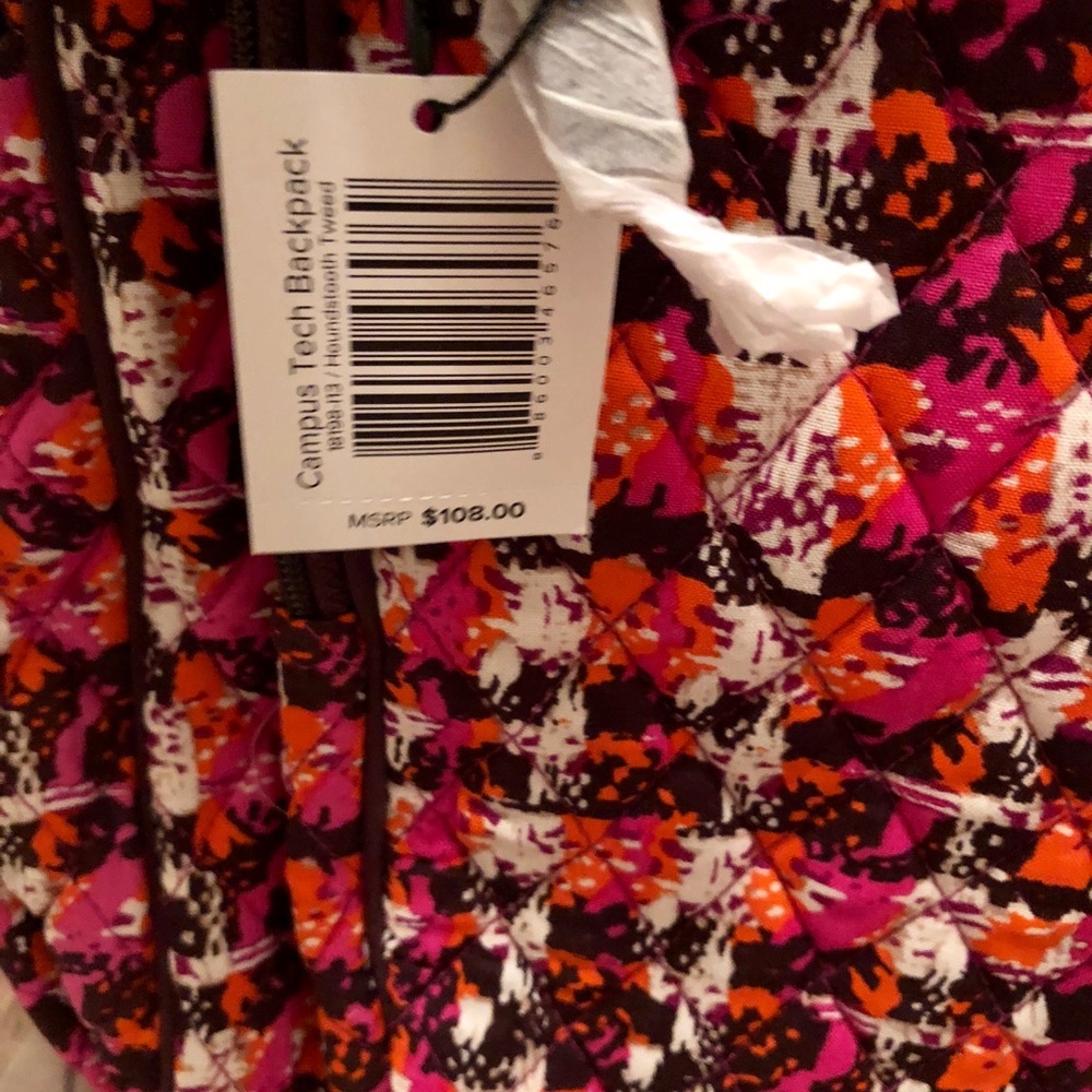 Vera Bradley Campus Tech Backpack laptop Tweed - Picture 5 of 8